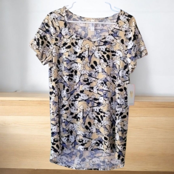 Lularoe Disney Mickey Mouse Graphic High Low Tee Size Medium - Picture 1 of 10